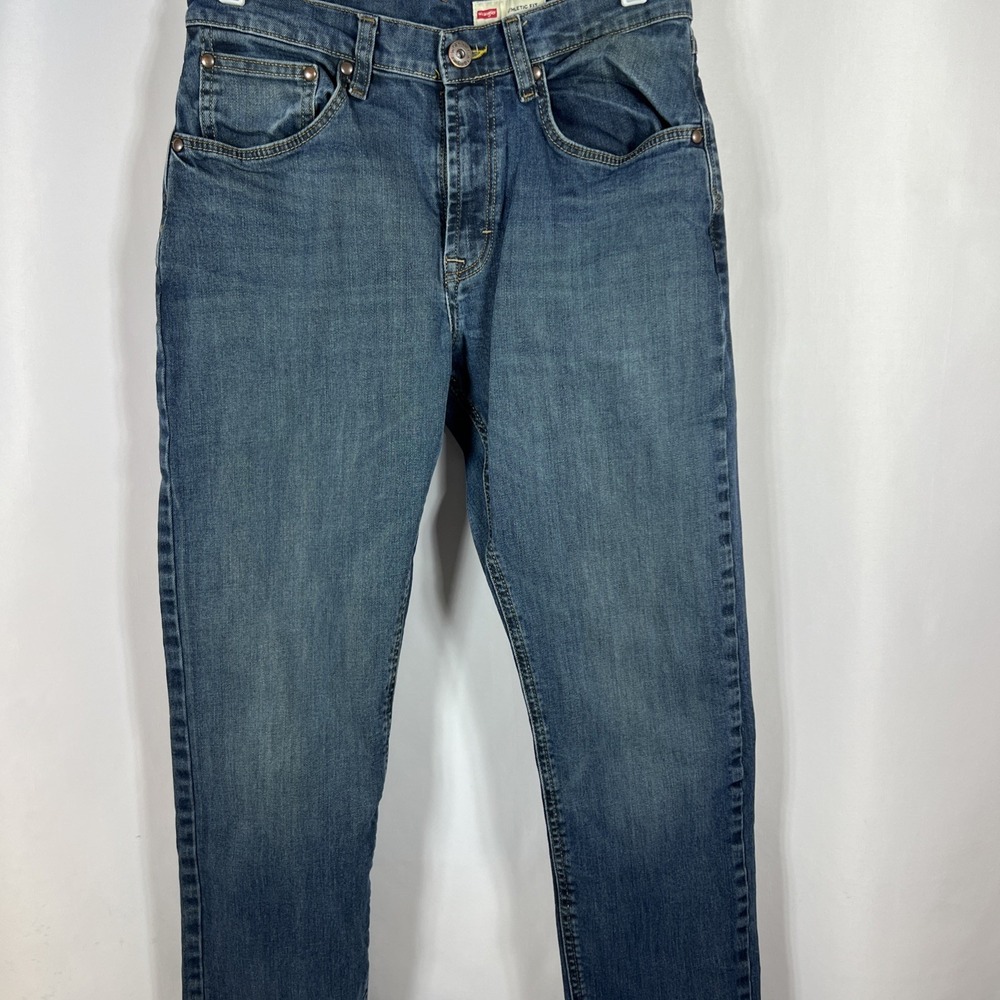 Wrangler Jeans Mens Blue Athletic Fit Premium Quality Medium Wash Denim 30 X 30 - Picture 3 of 16